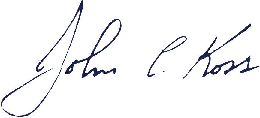 John C. Koss signature